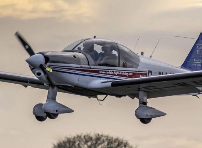 Training airplane